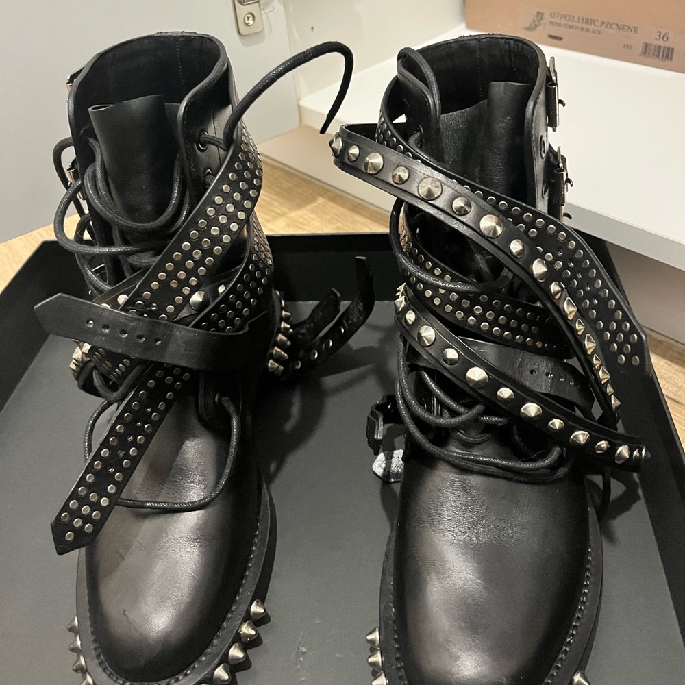 Worn once Combat boots